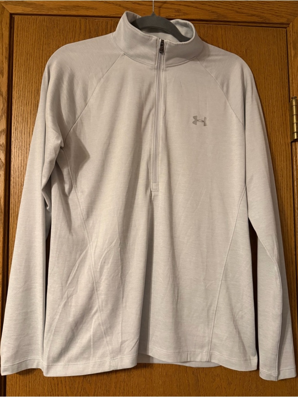 Under Armour Men's Light Gray Quarter-Zip Performance Pullover